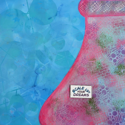 Scale Up Your Dreams - Original Painting (36in x 36in)